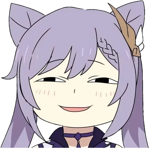🌚 Стикер «Keqing Waifu» для Telegram