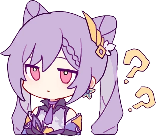 ❔ Стикер «Keqing Waifu» для Telegram