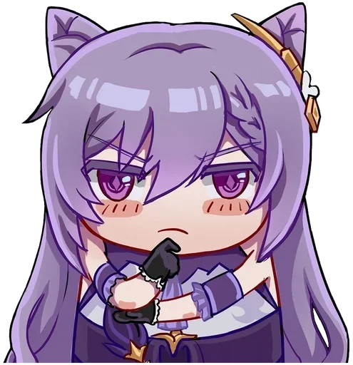 🤔 Стикер «Keqing Waifu» для Telegram
