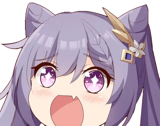 😮 Стикер «Keqing Waifu» для Telegram