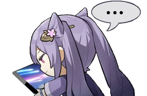 😑 Стикер «Keqing Waifu» для Telegram