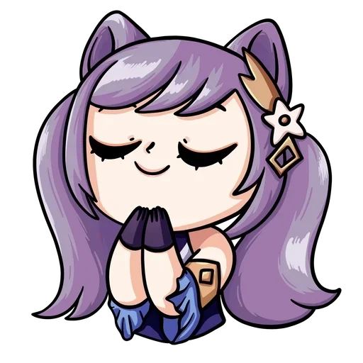 🙏 Стикер «Keqing Waifu» для Telegram