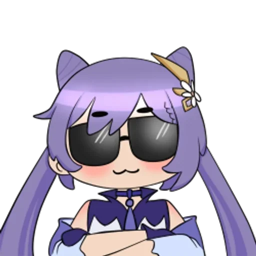 😎 Стикер «Keqing Waifu» для Telegram