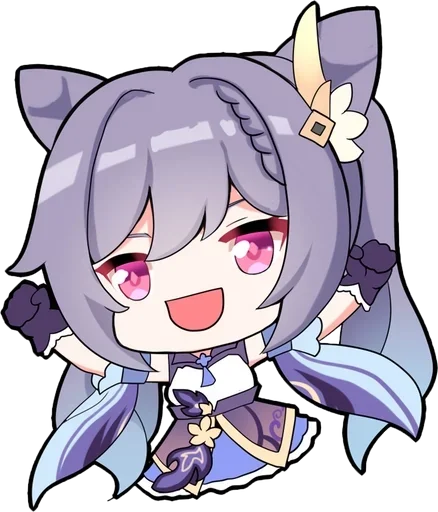 😄 Стикер «Keqing Waifu» для Telegram