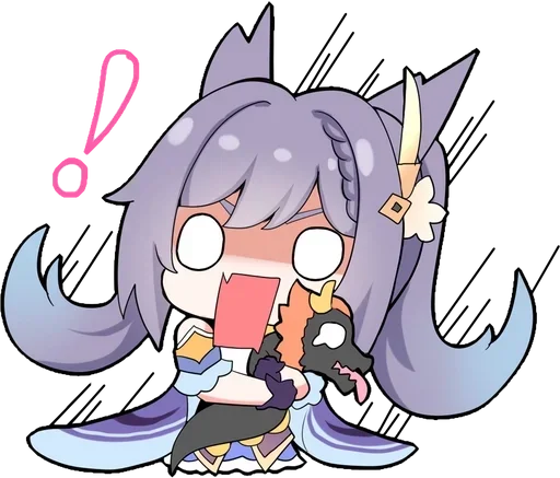 🙀 Стикер «Keqing Waifu» для Telegram
