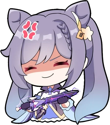 🔪 Стикер «Keqing Waifu» для Telegram