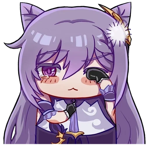 😢 Стикер «Keqing Waifu» для Telegram