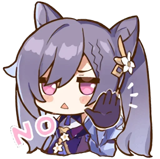 🙅‍♀️ Стикер «Keqing Waifu» для Telegram