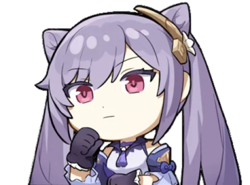 🤔 Стикер «Keqing Waifu» для Telegram