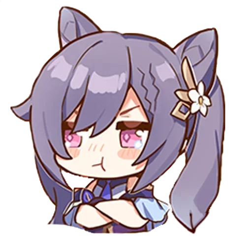 😾 Стикер «Keqing Waifu» для Telegram