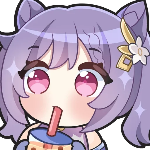 🧋 Стикер «Keqing Waifu» для Telegram
