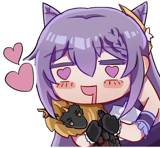 😍 Стикер «Keqing Waifu» для Telegram