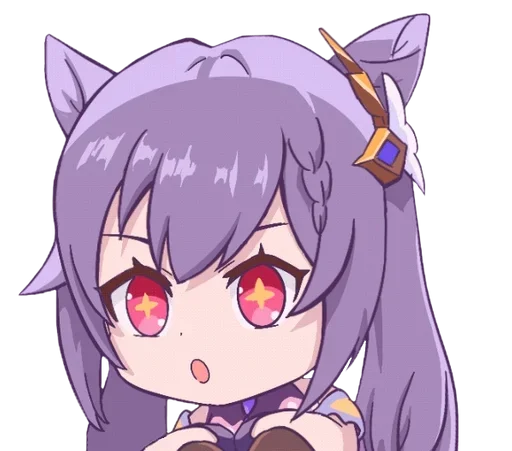 😲 Стикер «Keqing Waifu» для Telegram