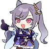 👍 Эмодзи «Keqing Waifu Emoji» для Telegram