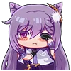 🥱 Эмодзи «Keqing Waifu Emoji» для Telegram