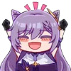 🥳 Эмодзи «Keqing Waifu Emoji» для Telegram
