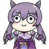 🙂 Эмодзи «Keqing Waifu Emoji» для Telegram