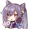 👎 Эмодзи «Keqing Waifu Emoji» для Telegram