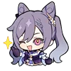 😉 Эмодзи «Keqing Waifu Emoji» для Telegram