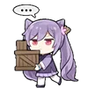 🫥 Эмодзи «Keqing Waifu Emoji» для Telegram