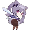 👀 Эмодзи «Keqing Waifu Emoji» для Telegram