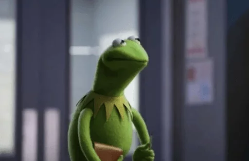 😐 Стикер «Kermit» для Telegram