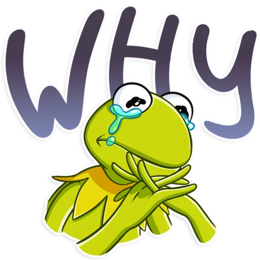 😢 Стикер «Kermit the Frog» для Telegram