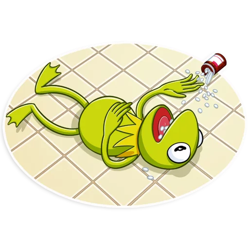 😵 Стикер «Kermit the Frog» для Telegram