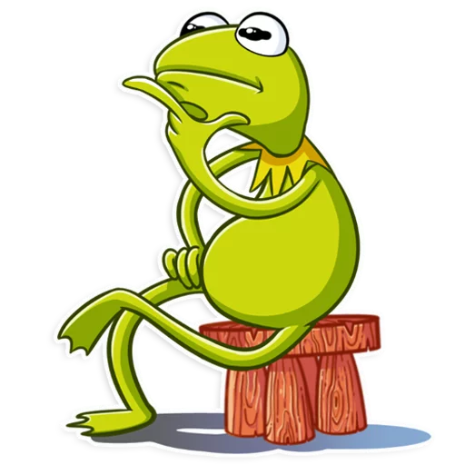 🤔 Стикер «Kermit the Frog» для Telegram