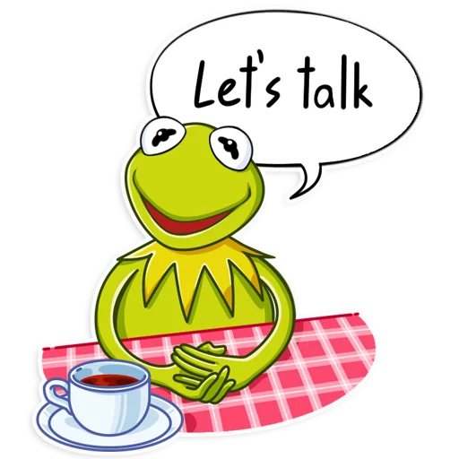 ☕️ Стикер «Kermit the Frog» для Telegram
