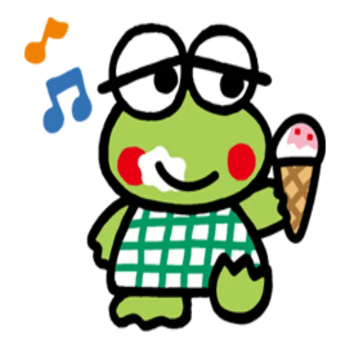 🍦 Стикер «KEROKEROKEROPPI» для Telegram