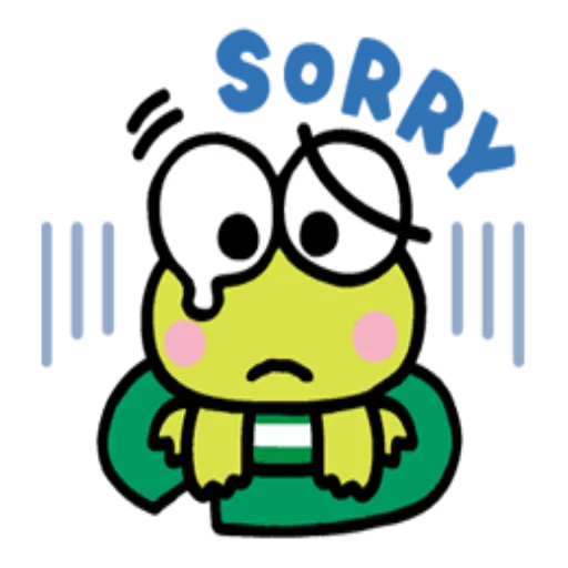 🙁 Стикер «KEROKEROKEROPPI» для Telegram
