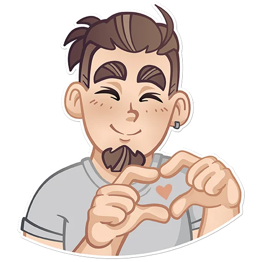 🥰 Стикер «Кеша-тестировщик» для Telegram
