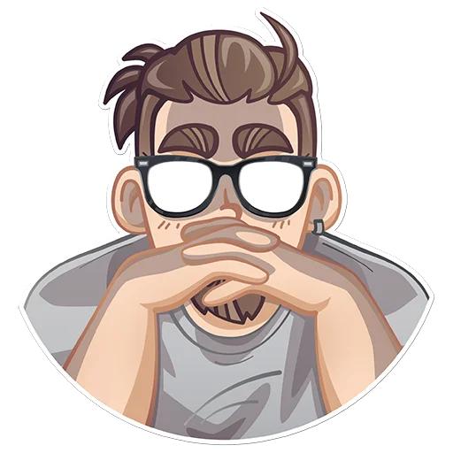 🌚 Стикер «Кеша-тестировщик» для Telegram