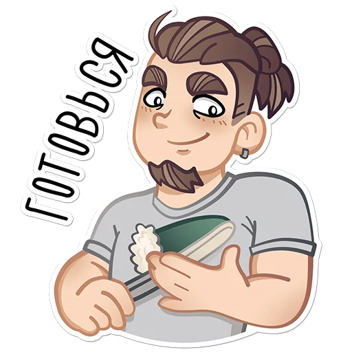 😏 Стикер «Кеша-тестировщик» для Telegram