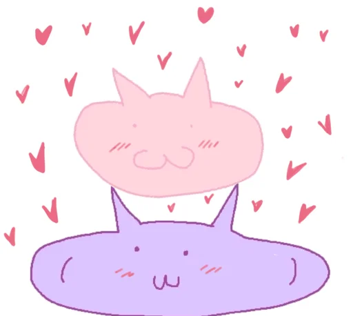 🥰 Стикер «котячи ласки» для Telegram
