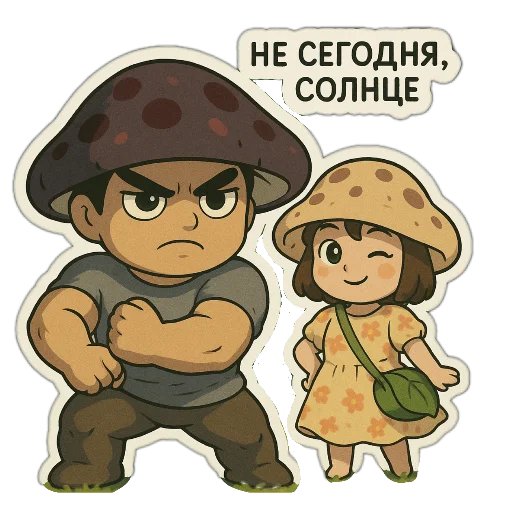 👊 Стикер «Кхао и Кхео» для Telegram