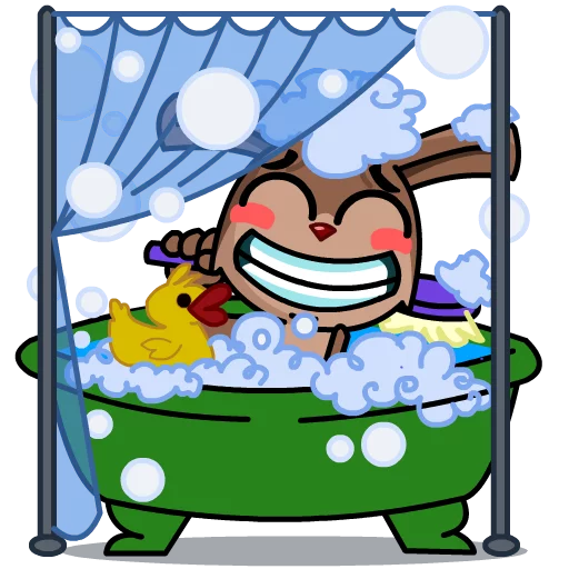 🛀 Стикер «Khargosh1» для Telegram