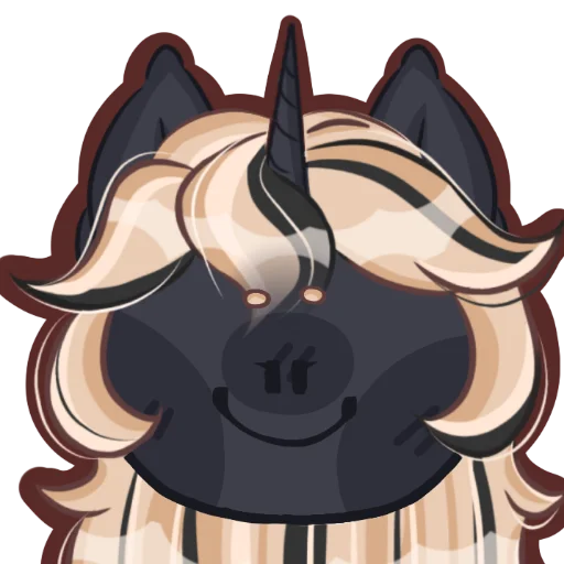 🙂 Стикер «Kirara unicorn» для Telegram