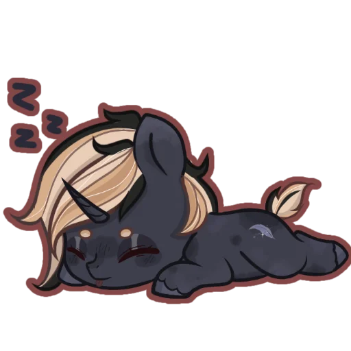 😴 Стикер «Kirara unicorn» для Telegram