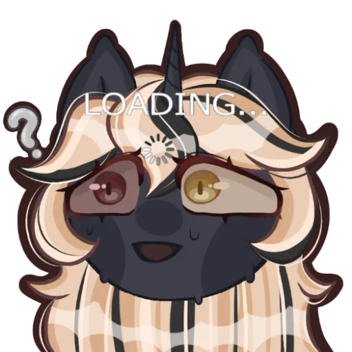 🧐 Стикер «Kirara unicorn» для Telegram