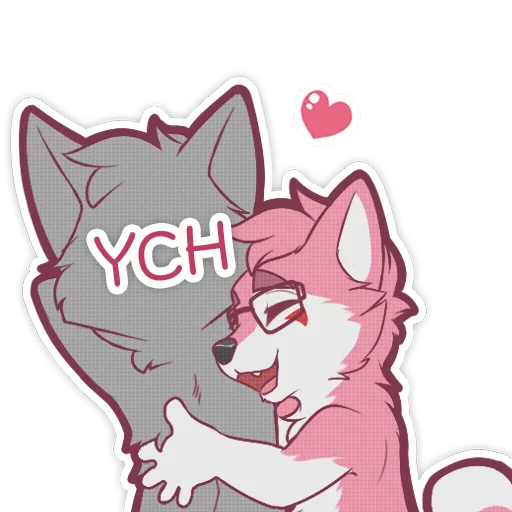 ❤ Стикер «Kiba» для Telegram