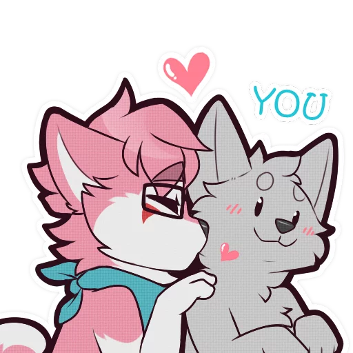 💋 Стикер «Kiba» для Telegram