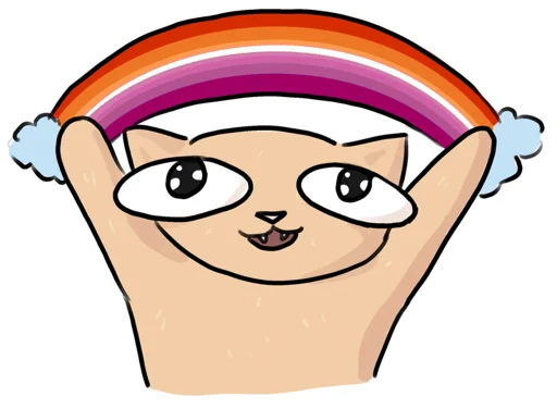 👩‍❤‍💋‍👩 Стикер «Кичица» для Telegram