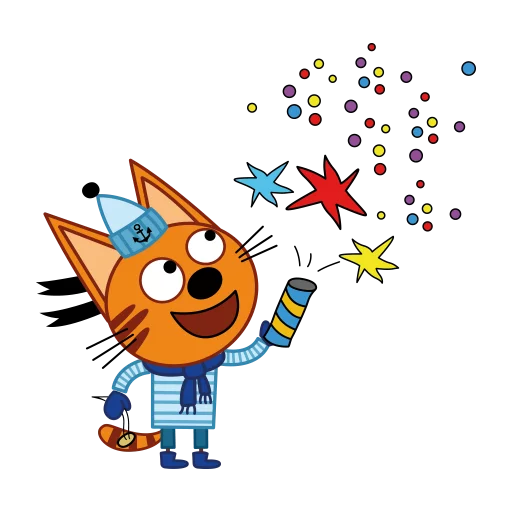 🎉 Стикер «Три кота. Зима» для Telegram