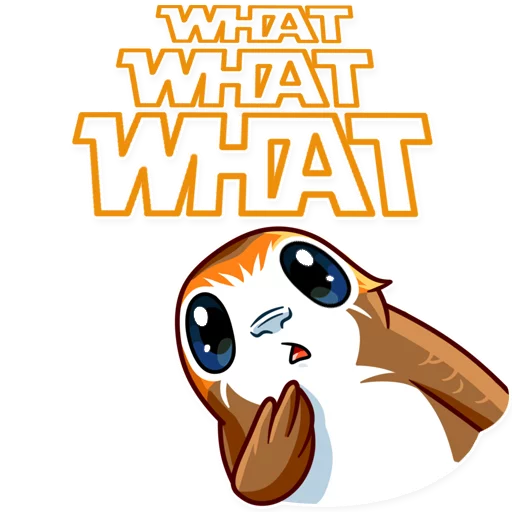 🤔 Стикер «Porg» для Telegram