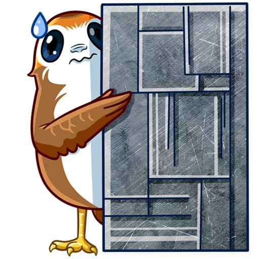 👀 Стикер «Porg» для Telegram