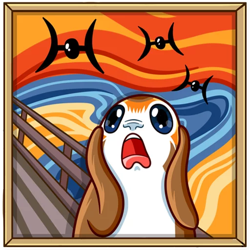 😱 Стикер «Porg» для Telegram