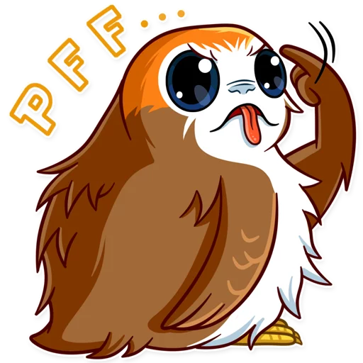 😒 Стикер «Porg» для Telegram