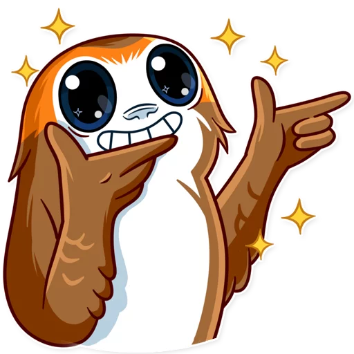 😬 Стикер «Porg» для Telegram